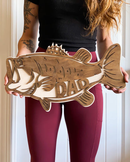 Bass Father's Day sign