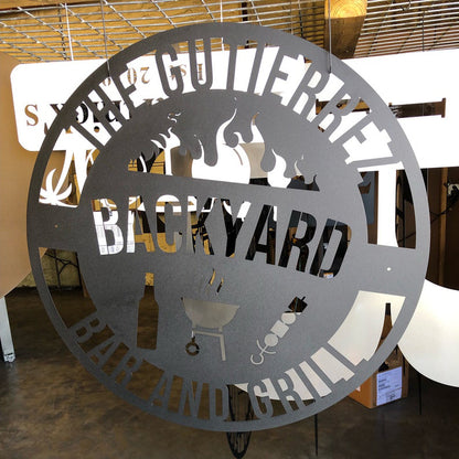 Custom Bar and Grill Sign