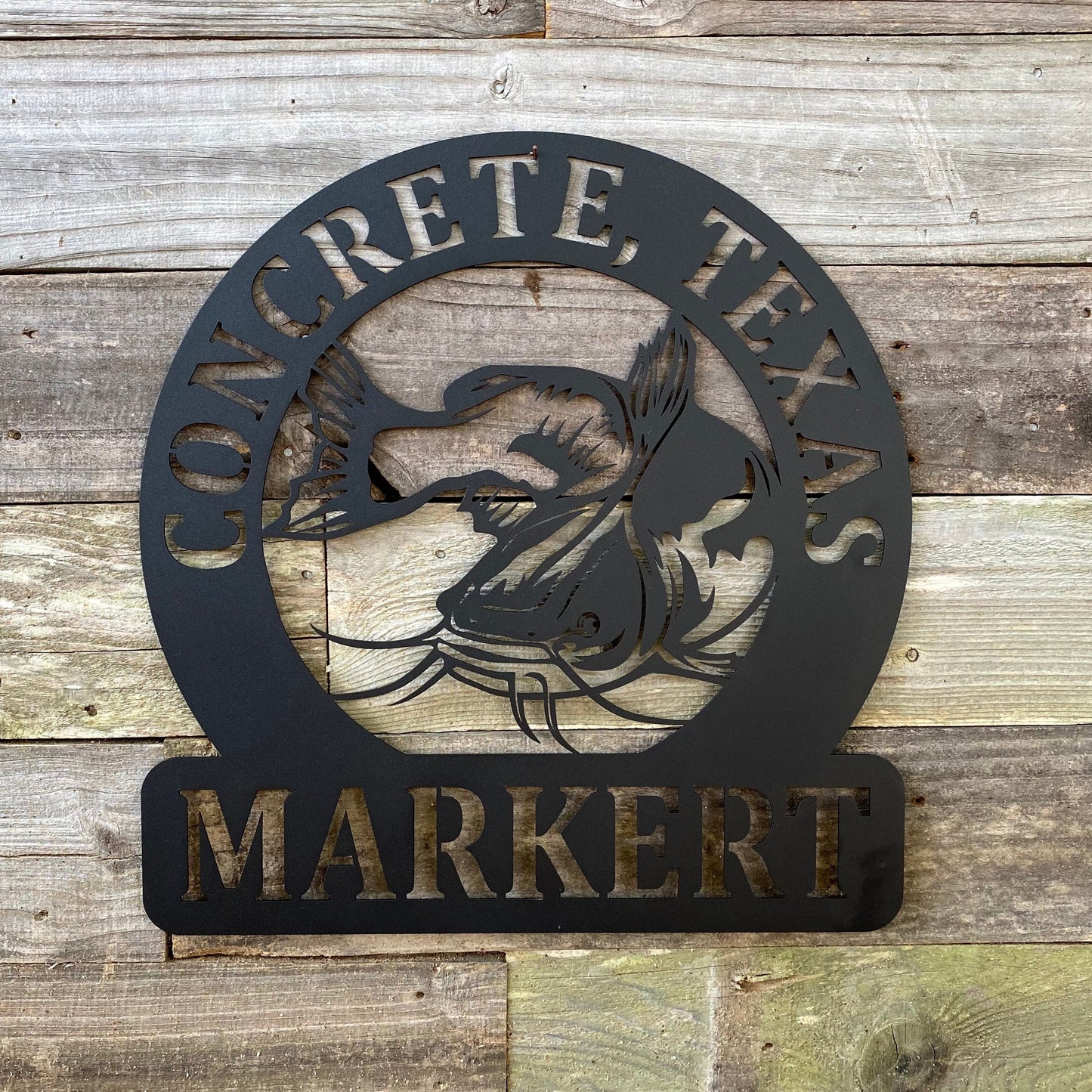 Custom Catfish Family Sign