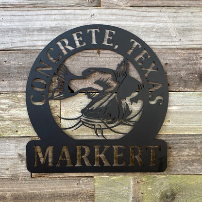 Custom Catfish Family Sign