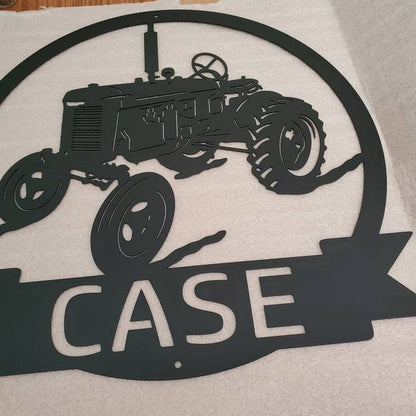 Tractor Family Name Sign | Antique Tractor