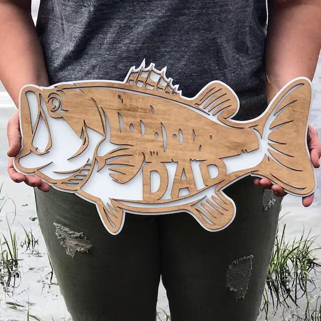 Bass Father's Day sign