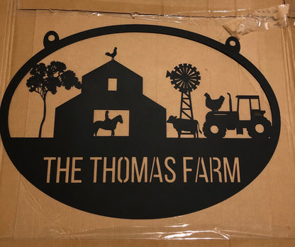 Custom Farm Sign