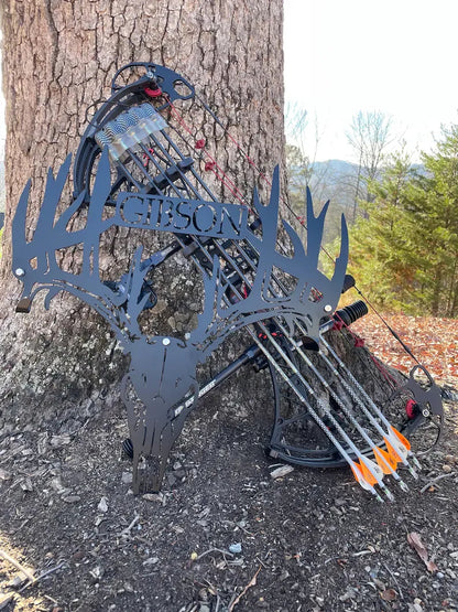 Personalized Metal Deer Skull Rack