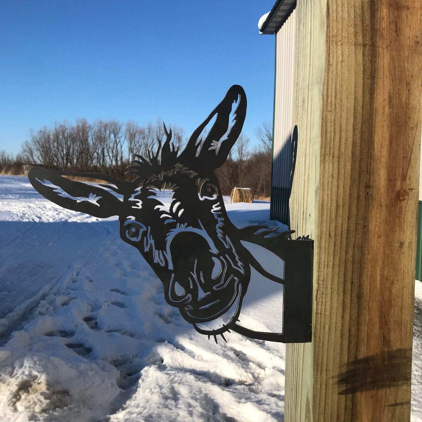 Garden Fence Metal Decoration, Funny Animals