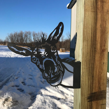 Garden Fence Metal Decoration, Funny Animals