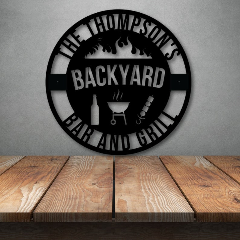 Custom Bar and Grill Sign