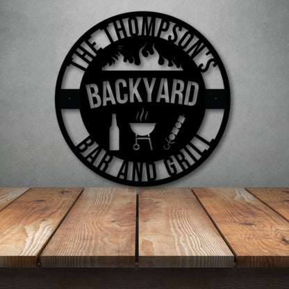 Custom Bar and Grill Sign
