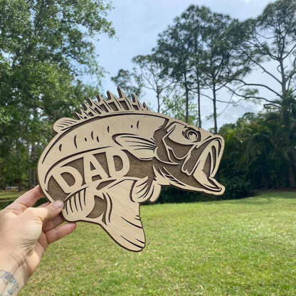 Bass Father's Day sign