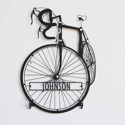 Custom Metal Bike Sign, Cycling Gift for Men