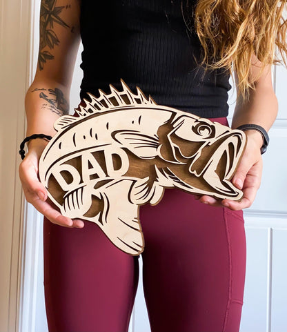 Bass Father's Day sign