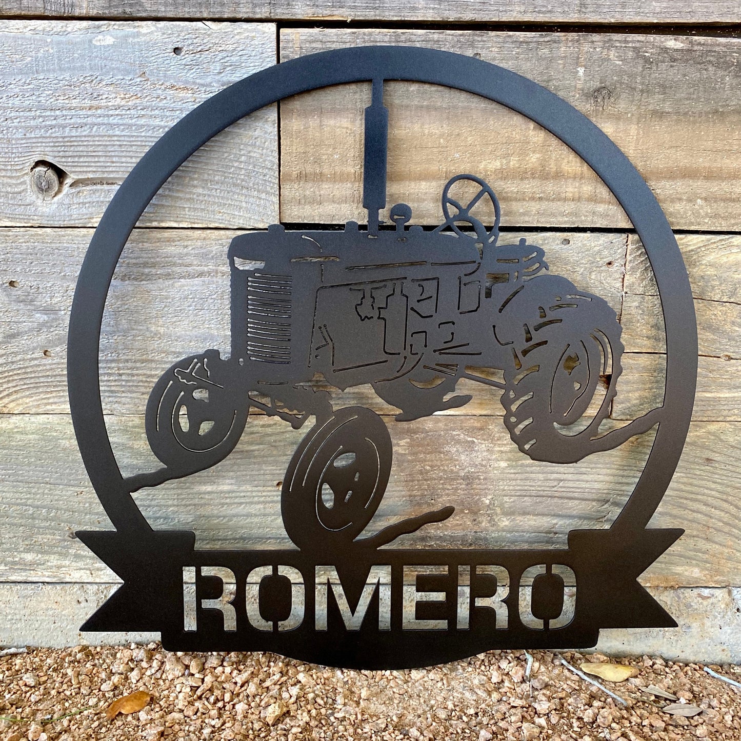 Tractor Family Name Sign | Antique Tractor