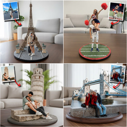 Any Photo Perfect Gift For Couple - Personalized Couple Custom Shaped Acrylic Plaque