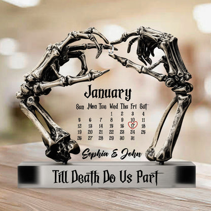 Til Death Do Us Part - Personalized Couple Custom Shaped Acrylic Plaque
