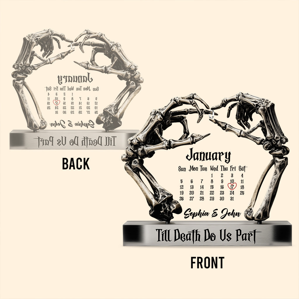 Til Death Do Us Part - Personalized Couple Custom Shaped Acrylic Plaque