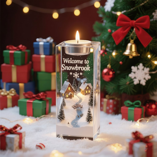 🏡 Welcome to Snowbrook Candle – Custom Christmas Village Acrylic Light