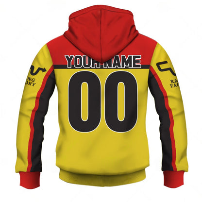 Personalize BMX CW Racing Factory Vintage Retro Yellow Jersey