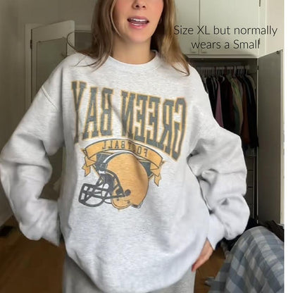 Vintage Hometown Football Sweatshirt – Retro Cozy All-Season Pullover