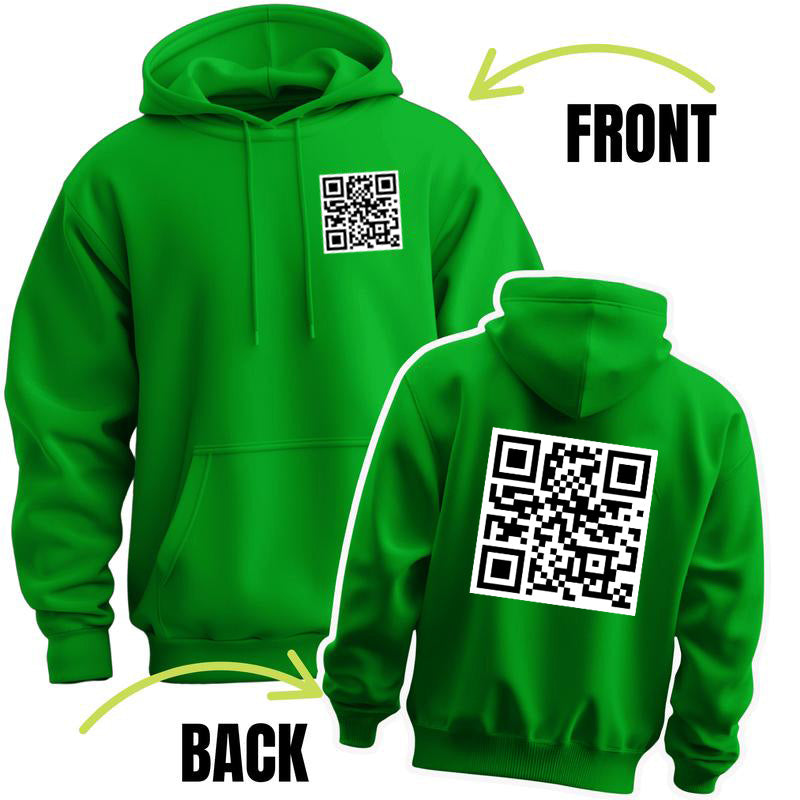 Funny FU QR Code Hoodie