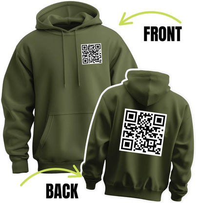 Funny FU QR Code Hoodie