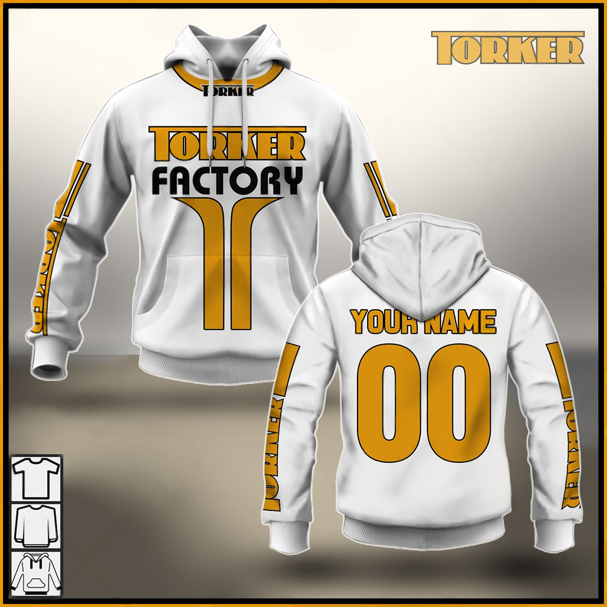 Personalize BMX Torker Racing Team Classic Vintage Retro White Jersey