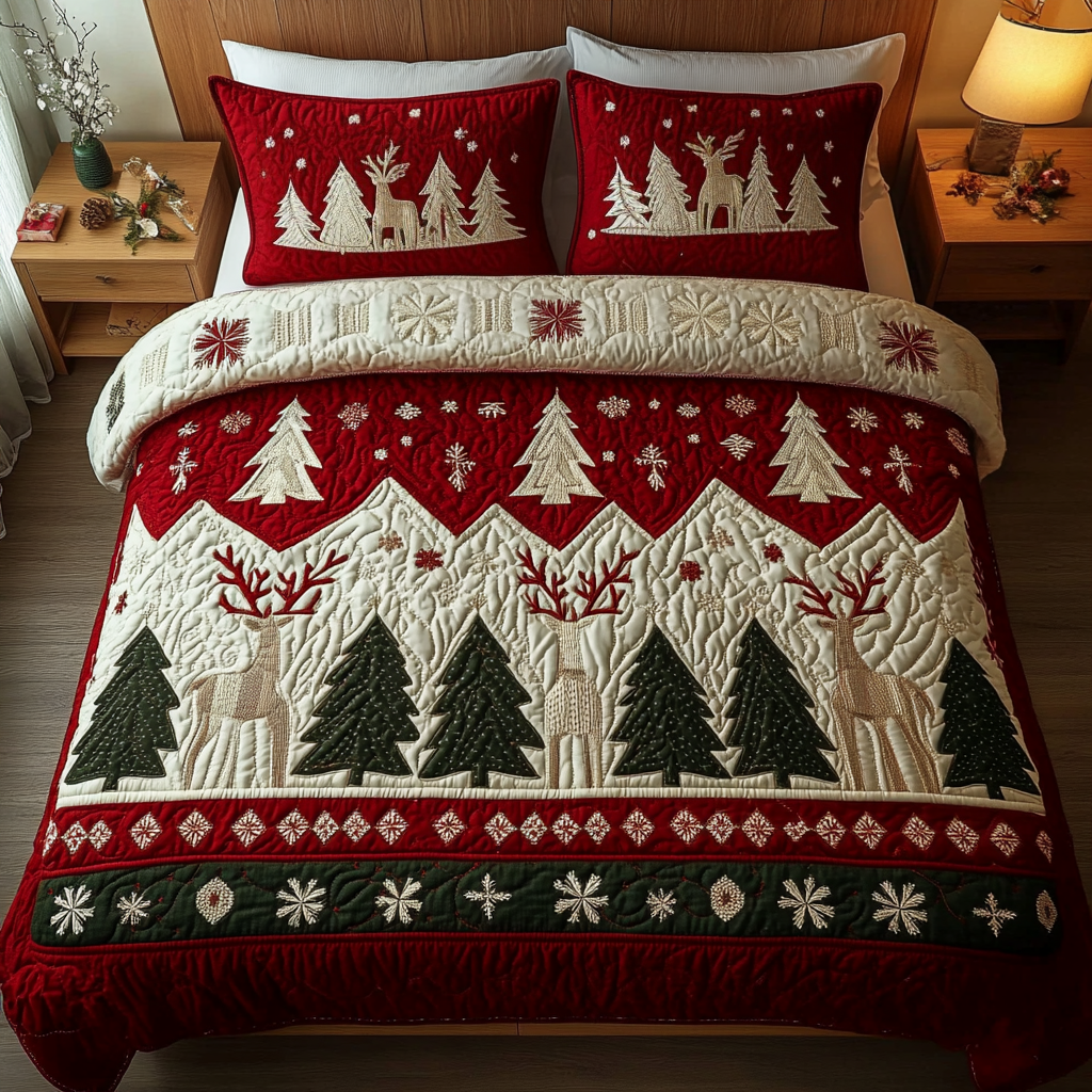 Alpine Bliss 3-Piece Quilted Bedding Set