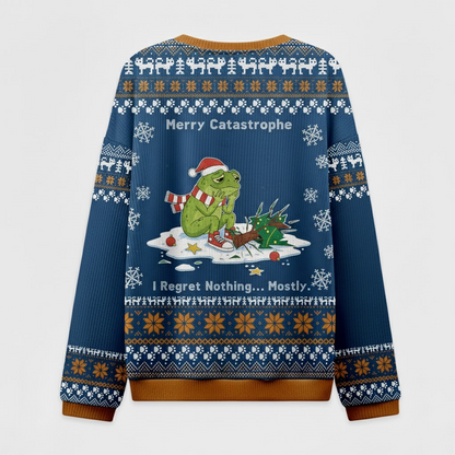 🐸 What? It’s Christmas! Frog Naughty List Sweater – Funny Holiday Ugly Jumper