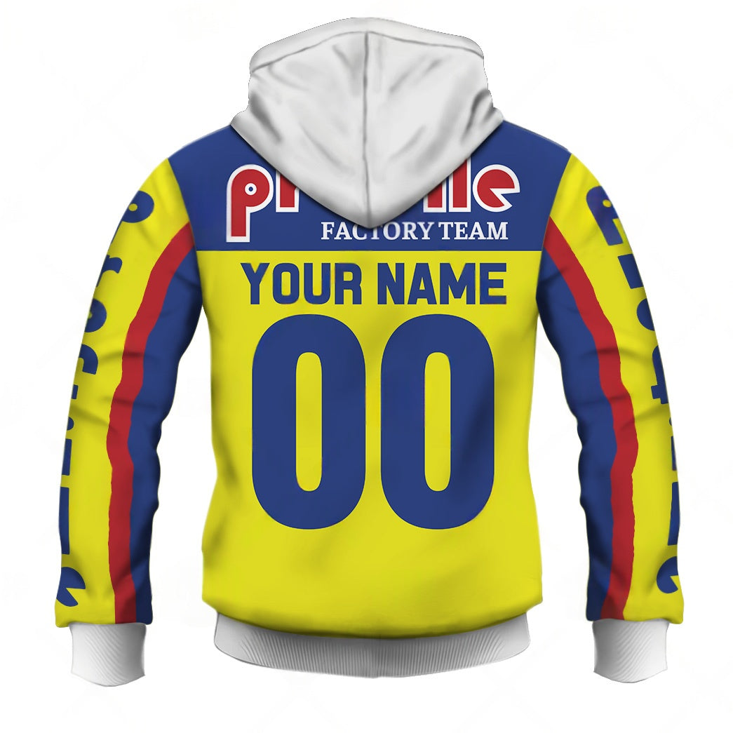 Personalize BMX Profile Racing Factory Team Classic Vintage Retro White Jersey