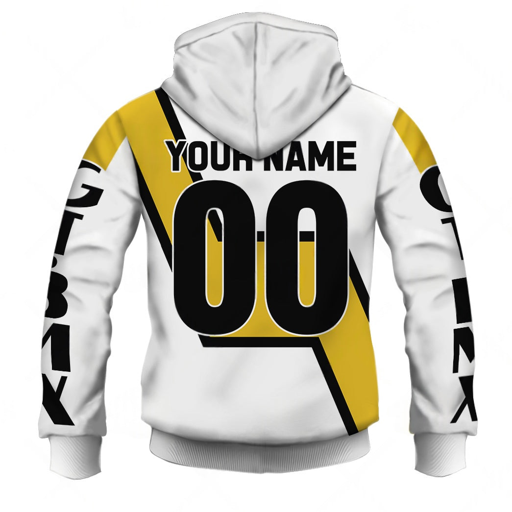 Personalize BMX GT USA Facatory Racing Team Vintage Retro White Jersey