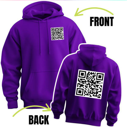 Funny FU QR Code Hoodie