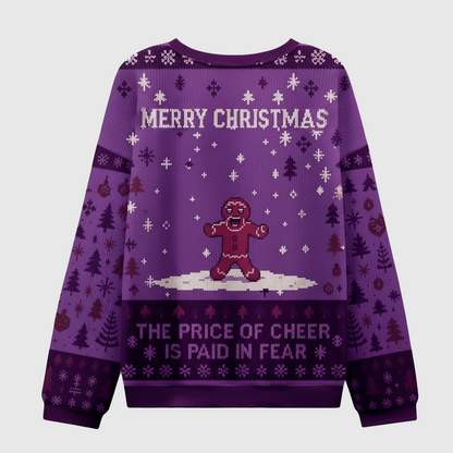 💀 The Price of Cheer Is Paid in Fear Sweater – Creepy Zombie Xmas Pullover