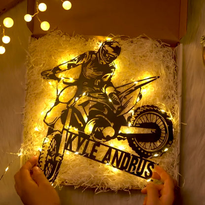 🏍Personalized Motorcycle Name Sign Decoration