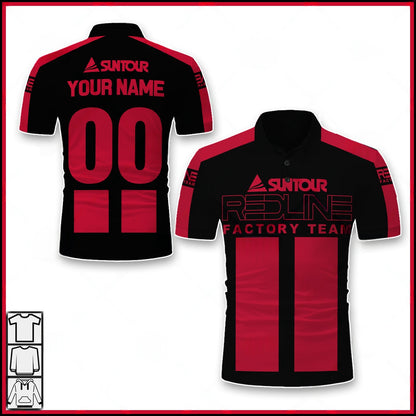 Personalize BMX Redline Bicycle factory Team Classic Vintage Retro Black Baseball Shirt