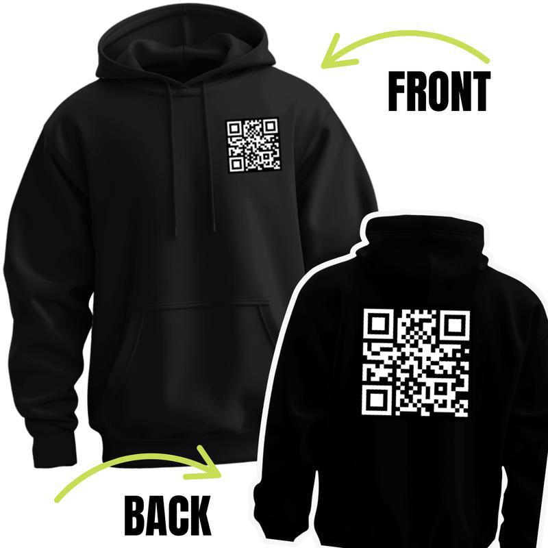 Funny FU QR Code Hoodie