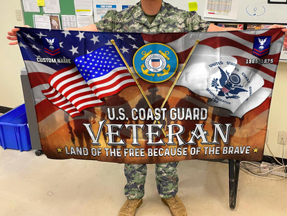 U.S. Coast Guard - Flying Flag