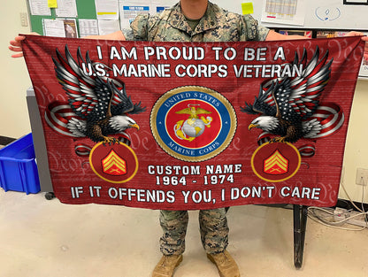 U.S. Marine Corps - Flying Flag
