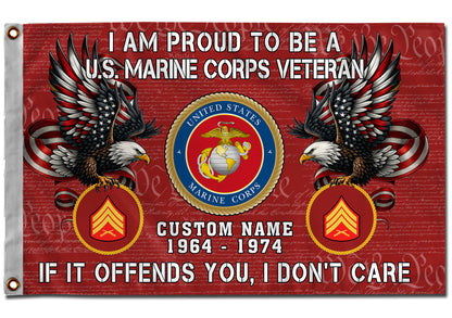 U.S. Marine Corps - Flying Flag