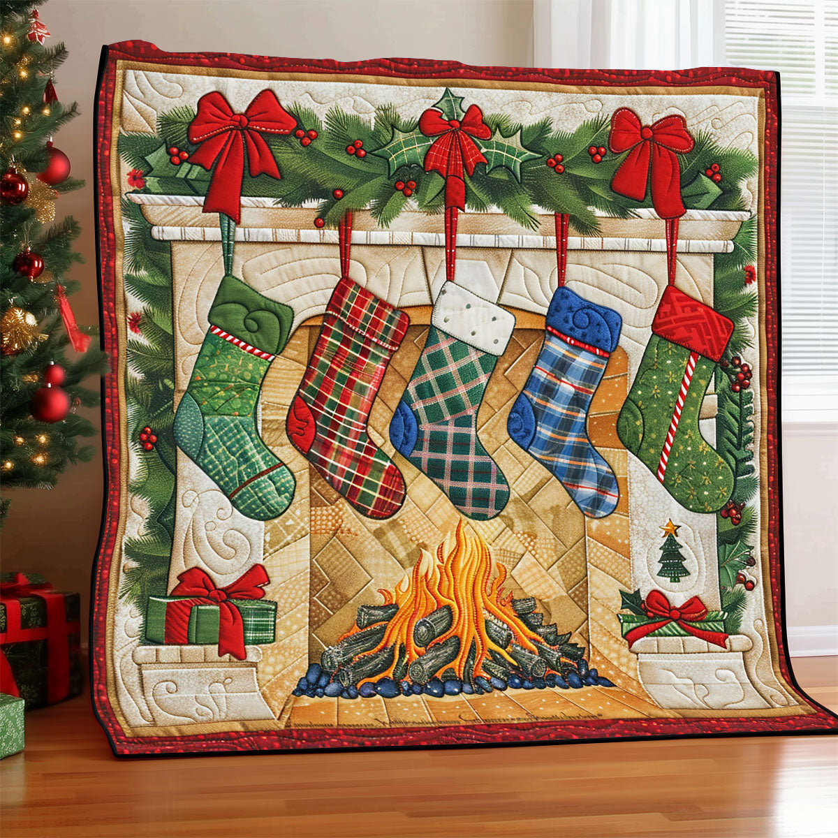 Glowing Stocking Quilt