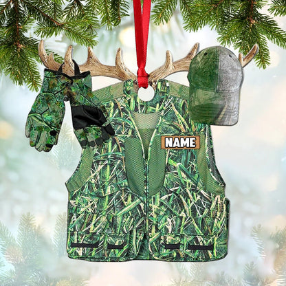 Personalized Gifts For Hunting Lovers Christmas Ornament Hunting Camouflage Clothing 2 (5 Colors)
