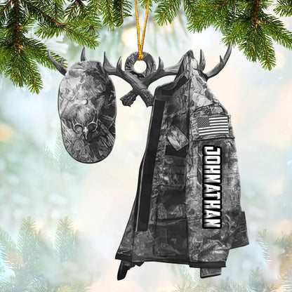 Personalized Gifts For Hunting Lovers Christmas Ornament Hunting Camouflage Clothing (5 Colors)