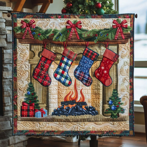 Fireplace Stocking Quilt