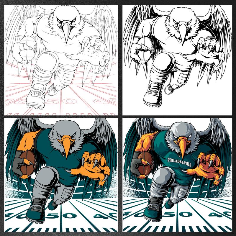 Philadelphia Rush Football T-Shirt