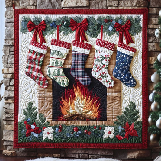 Cozy Christmas Stocking Quilt