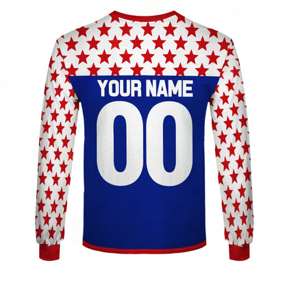 Personalize Oldschool Hutch Factory Racing Team BMX Retro Red Blue Jersey