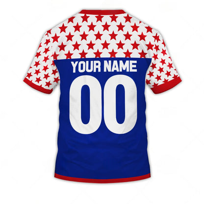 Personalize Oldschool Hutch Factory Racing Team BMX Retro Red Blue Jersey