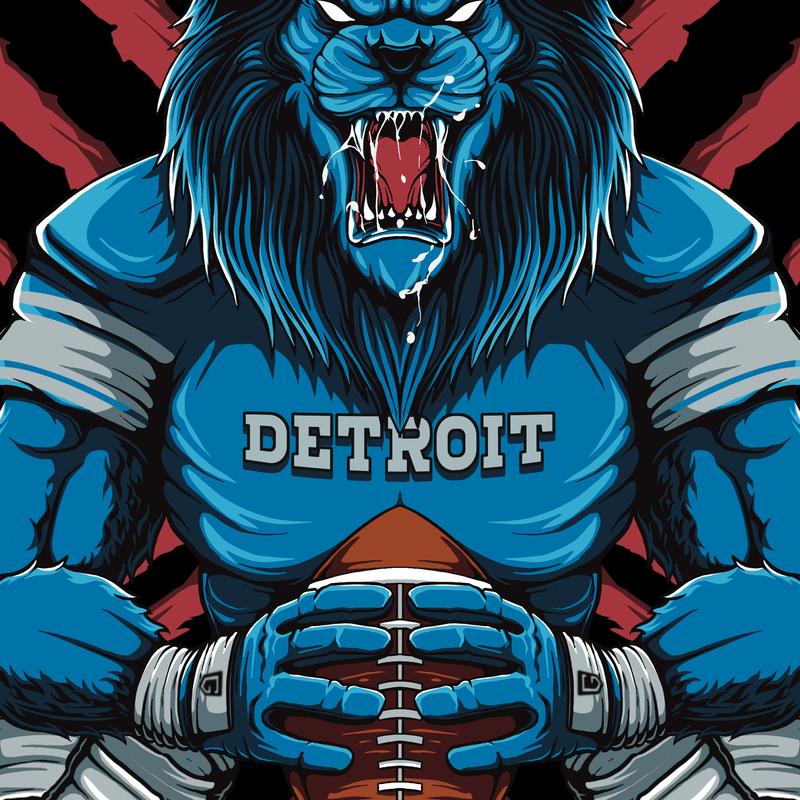 Detroit Football Men's T-Shirt
