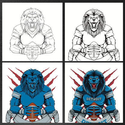 Detroit Football Men's T-Shirt