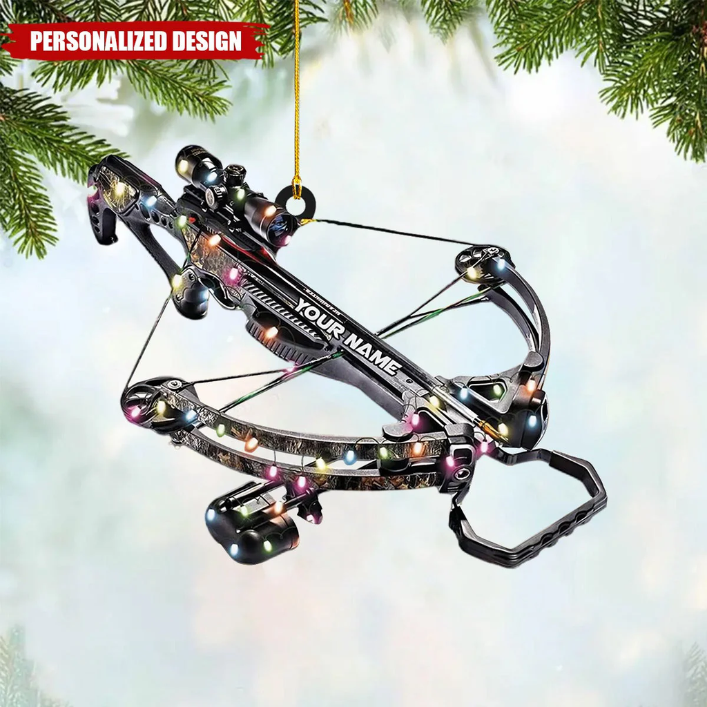 Personalized Gifts For Hunting Lovers Christmas Ornament Crossbow Hunting