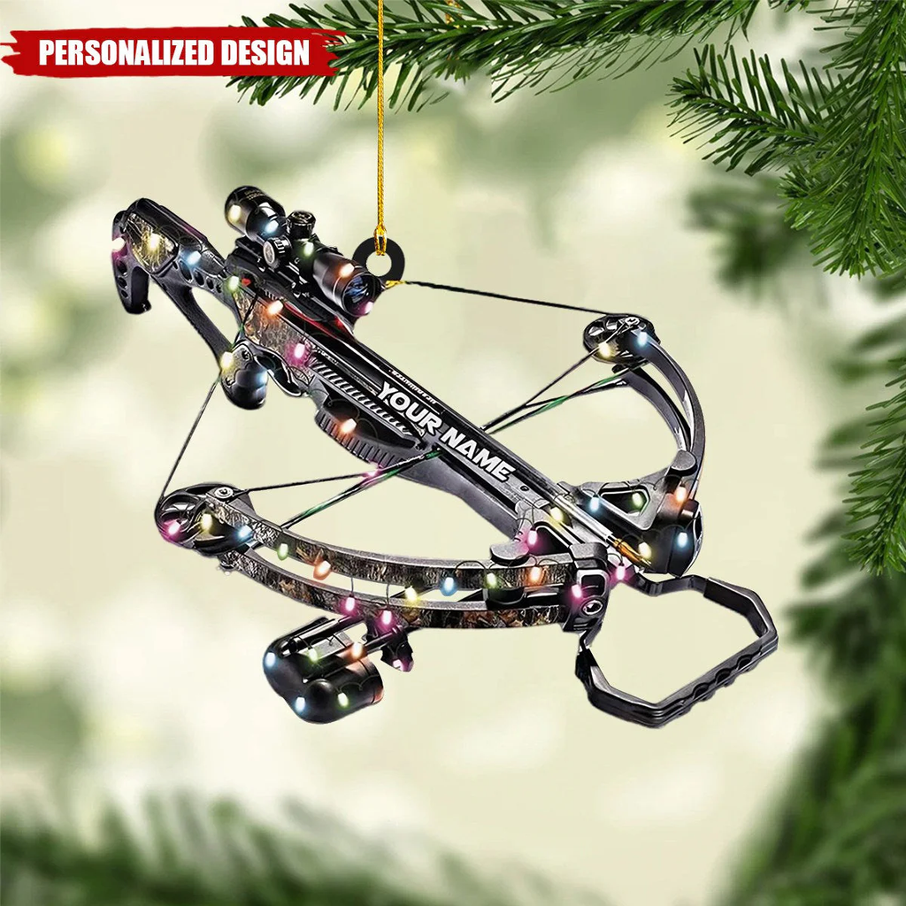 Personalized Gifts For Hunting Lovers Christmas Ornament Crossbow Hunting