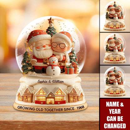 Growing Old Together - Personalized Couple Custom Shaped Acrylic Plaque